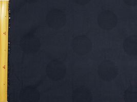 Exclusive Collection綿麻ドットジャガード(直径約6cm)ネイビー