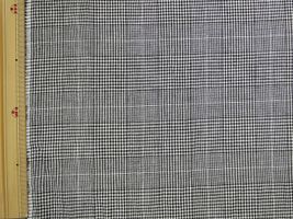 Exclusive Collection 白と黒の綿麻チェック白黒グレン