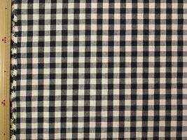 Exclusive Collection 西脇産綿麻ウェザーチェック黒×白/中約0.9cm