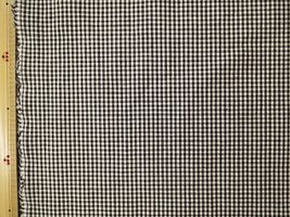 Exclusive Collection 西脇産綿麻ウェザーチェック黒×白/小約0.2cm