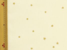コットンこばやし 星降るブロードプリントアイボリー