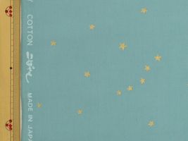 コットンこばやし 星降るブロードプリントスモークブルー