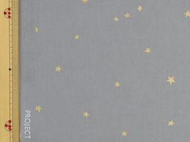 コットンこばやし 星降るブロードプリントグレー