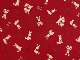 青木美沙子×クラシカルモダン シーチングプリント「ラビット」_拡大イメージ