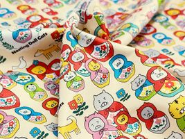コットンこばやし エステルスムースニット「猫」_拡大イメージ