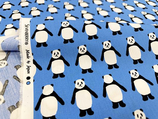 my piece of fabric ブロードプリント「こっちむいてPANDA」