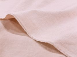 リネン混タイプライター無地ピンク