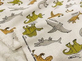 LEGIT DINOSAUR 恐竜好きのための綿麻キャンバスプリント_拡大イメージ