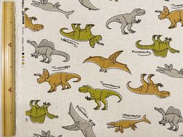 LEGIT DINOSAUR 恐竜好きのための綿麻キャンバスプリント生成×カラー