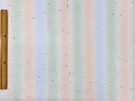 星のラメつきレインボーチュールグリーン×オレンジ系