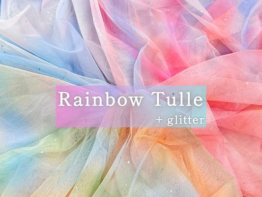 星のラメつきレインボーチュール
