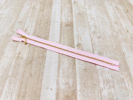 ■お取り寄せ商品■25cm玉付きゴールドファスナーライトピンク