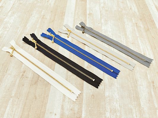 ■お取り寄せ商品■20cm玉付きゴールドファスナー