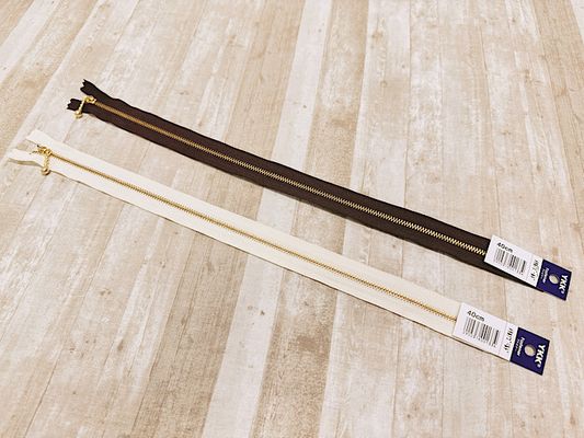 ■お取り寄せ商品■40cm玉付きゴールドファスナー