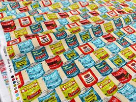 my piece of fabric ペンキ缶のブロードプリント_拡大イメージ