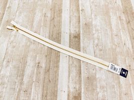 ■お取り寄せ商品■40cm玉付きゴールドファスナーアイボリー