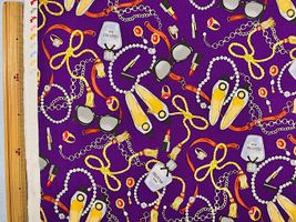 シーチングプリント un/no「Luxury Item」パープル