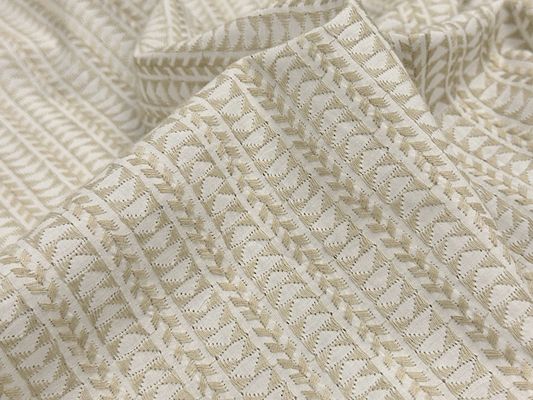 【現品限り特価】Exclusive Collection コットンローンレース「幾何学ストライプ」