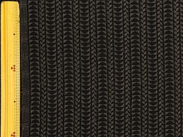 【現品限り特価】Exclusive Collection コットンローンレース「幾何学ストライプ」ブラック系