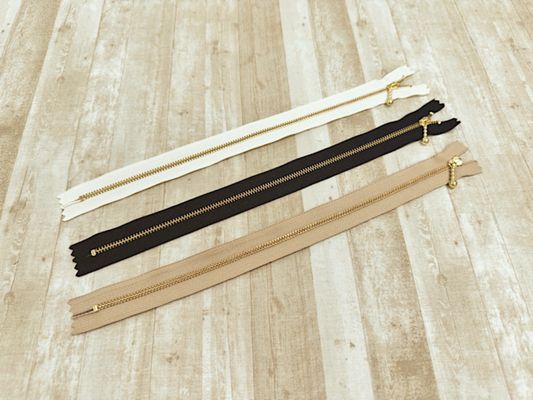 ■お取り寄せ商品■30cm玉付きゴールドファスナー