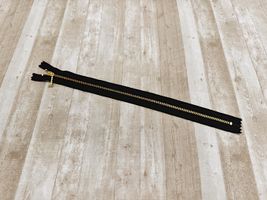 ■お取り寄せ商品■30cm玉付きゴールドファスナーブラック