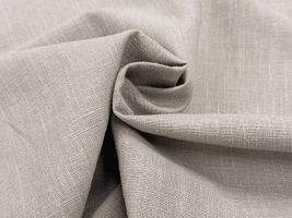 お買い得価格の広幅スラブリネンクロスグレー
