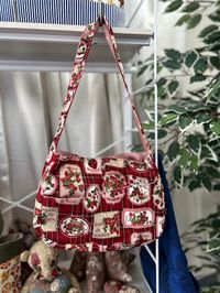 シーチングプリント un/no「Tartancheck×strawberry」_拡大イメージ