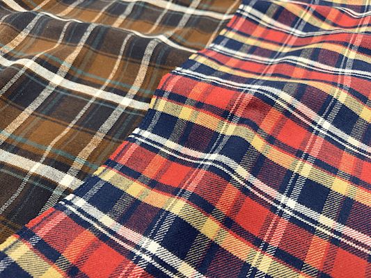 【現品限り特価】Exclusive Collection 西脇産先染起毛ツイルチェック