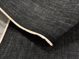 【現品限り特価】広島福山産145㎝幅11.5オンスブラックデニム_拡大イメージ