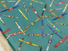 my piece of fabric 腕時計の60ローンプリントピーコック