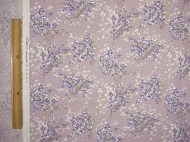 綿麻プリント 「モーメント・ジプソフィラ」ラベンダー