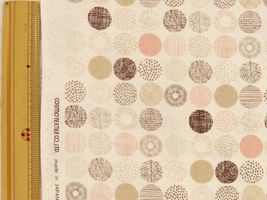 小さめ！北欧調 とことんシンプルなシーチングプリントオフ白地×うすピンク系