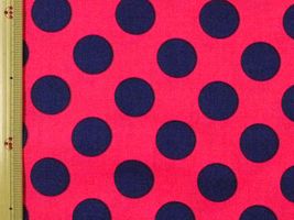 コッカ キャンディパーティ ビッグドット蛍光ピンク×紺