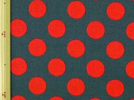 コッカ キャンディパーティ ビッグドット濃青緑×赤ピンク