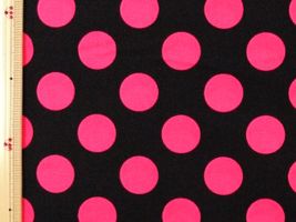 コッカ キャンディパーティ ビッグドット黒×蛍光ピンク