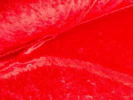 クラッシュベロア赤