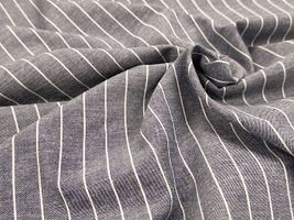 【現品限り特価】Exclusive Collection 西脇産先染コットンウールストライプネイビー