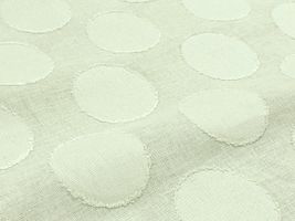 Exclusive Collection 綿麻ドットフリンジジャガードミント