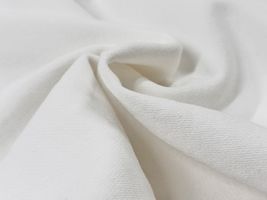 【現品限り特価】160cm幅のあたたかくて心地の良い国産裏起毛ニットオフホワイト