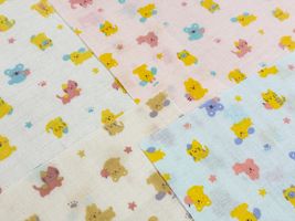Fluffy Feelingダブルガーゼプリント「アニマル」_拡大イメージ