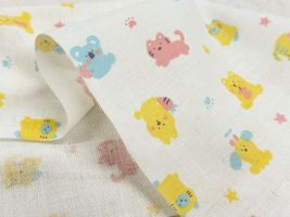 Fluffy Feelingダブルガーゼプリント「アニマル」_拡大イメージ