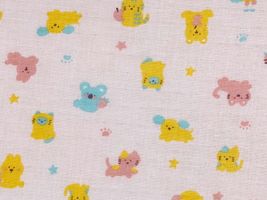 Fluffy Feelingダブルガーゼプリント「アニマル」_拡大イメージ