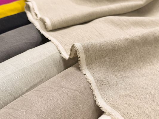 YUWA くたっとやわらかソフトリネン無地