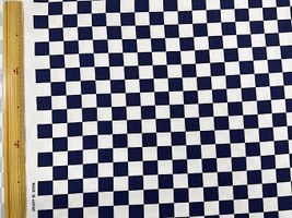 市松オックスプリント「チェック」ネイビー