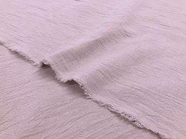 くしゅくしゅ綿麻シーチングワッシャーくすみラベンダー