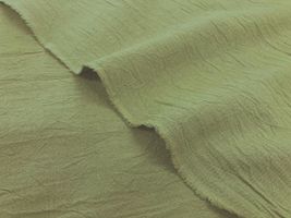 くしゅくしゅ綿麻シーチングワッシャーグリーン