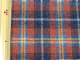 Exclusive Collection 3つ杢チェックコットンツイードレトロオレンジ