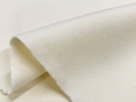 尾州うまれ140cm幅のウールビーバー無地オフホワイト