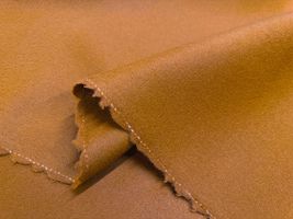 尾州うまれ140cm幅のウールビーバー無地キャメル