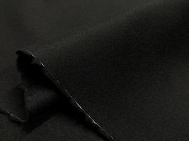 尾州うまれ140cm幅のウールビーバー無地ブラック